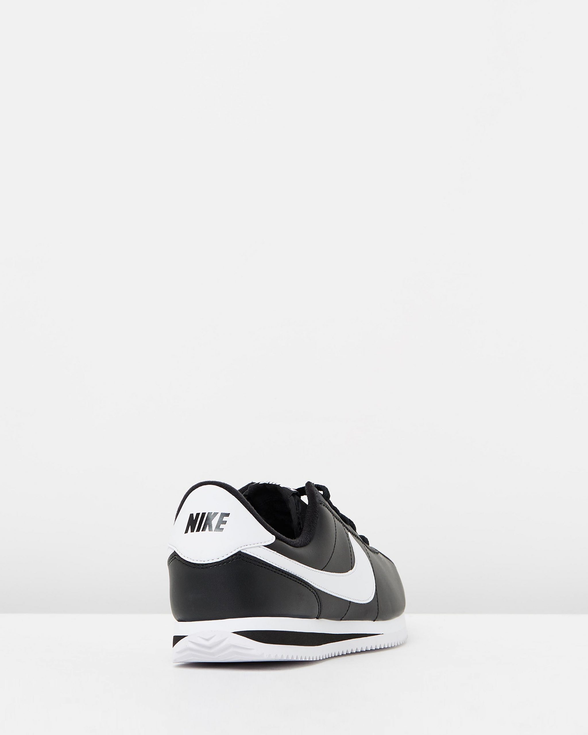 Nike Cortez Basic Leather Black White 2 Nike Cortez Basic Leather Black White 2